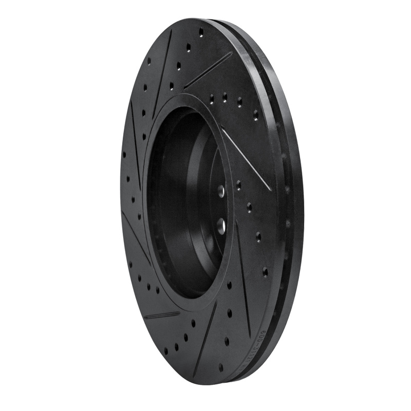 BMW 428I Brake Rotor (1) - Front Right - R1 Concepts - Drilled & Slotted - Black - `12-`18